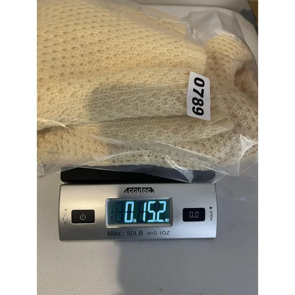 COS Sweater Women's Small White Waffle Knit Short Sleeve Crewneck Pullover Top - Picture 9 of 9